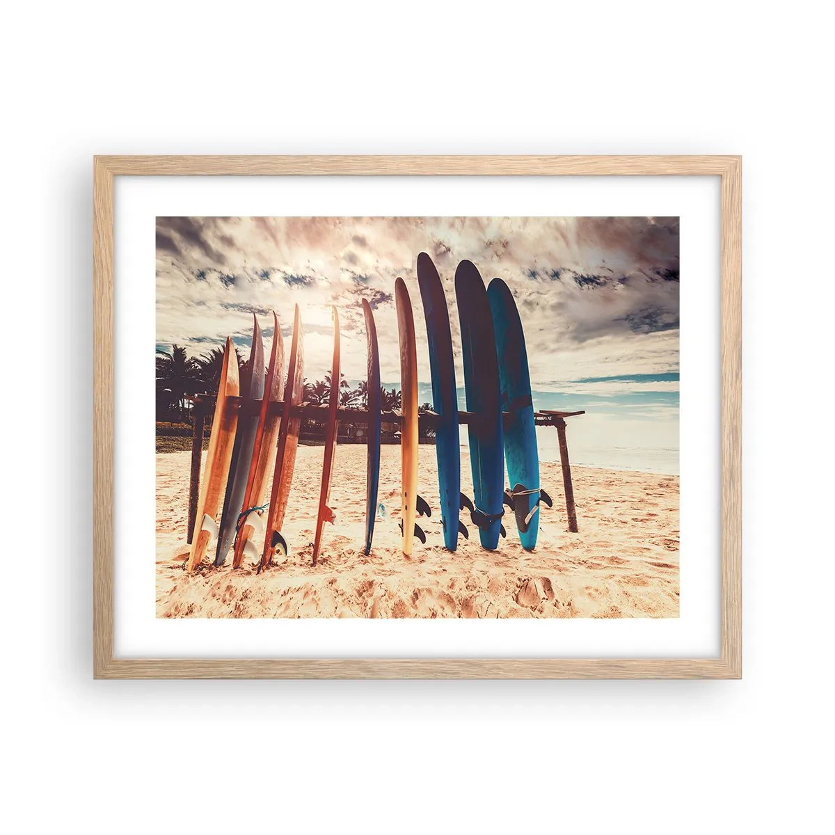 Affisch i ram av ljusek - God natt, vi ses imorgon - 50x40 cm