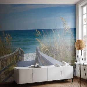 Fototapet Premium Canvas - I solen, i vinden - Landskap, Havsdyn, Hav - 150x105 cm