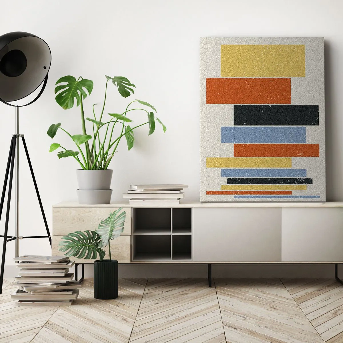 Canvastavla - Bild på duk - Inspelning av musik - 45x80 cm