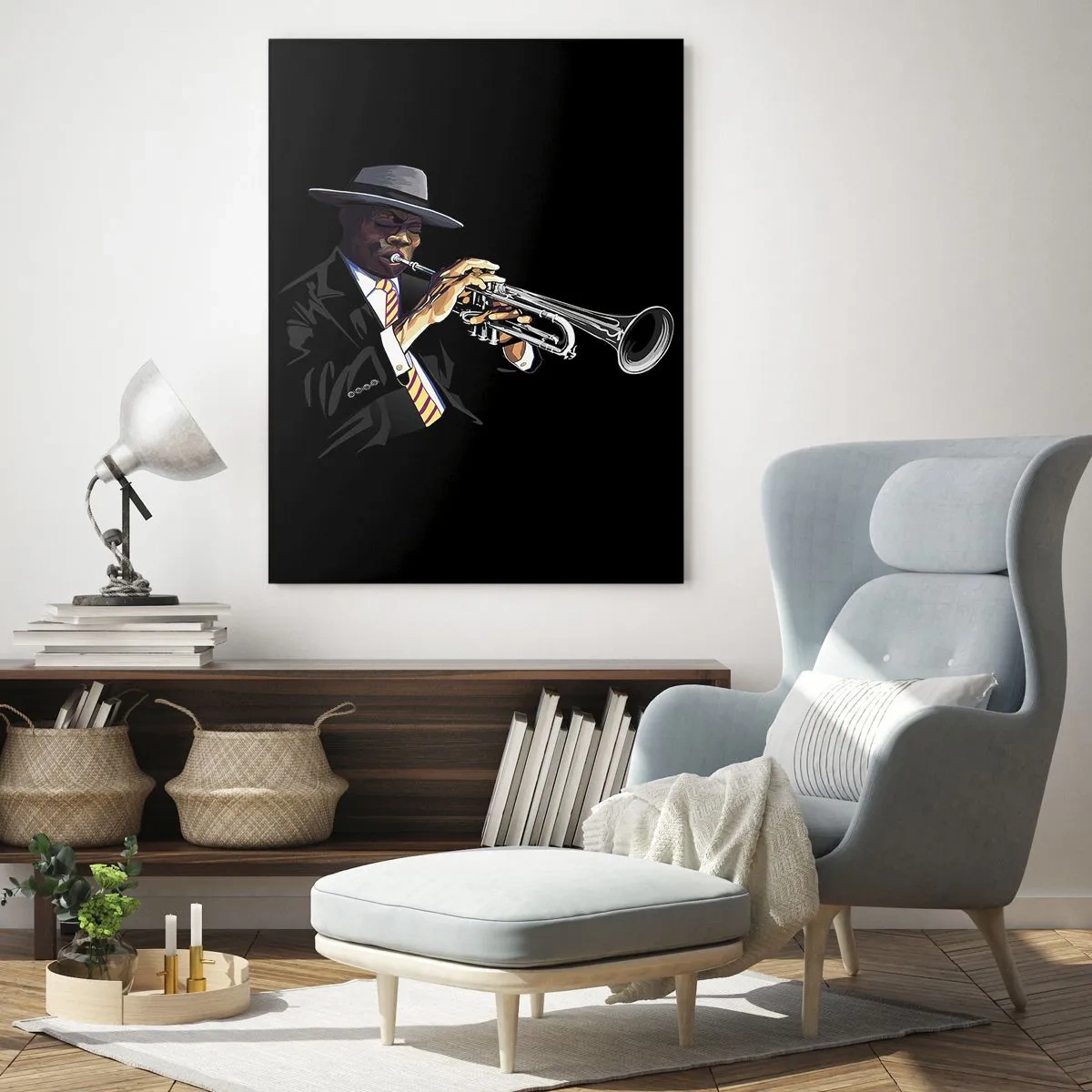 Glastavla - Bild på glas - Gamla skolans charm - 80x120 cm