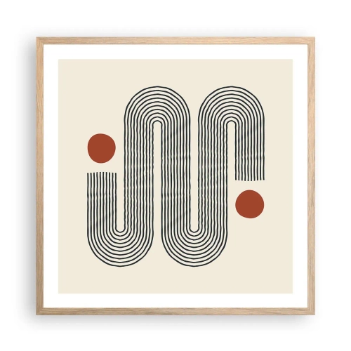 Affisch i ram av ljusek - från början till slutet - 60x60 cm