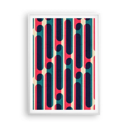 Affisch i vit ram - In och framåt - 70x100 cm