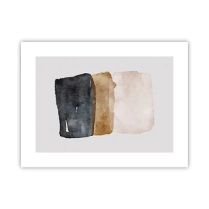 Affisch - Komposition av jordens färger - 40x30 cm