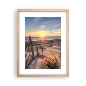 Affisch i ram av ljusek - Vindens sken och skugga - 30x40 cm