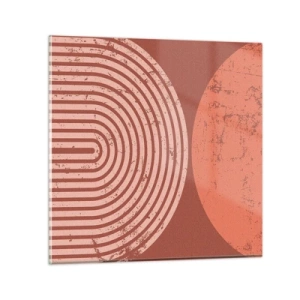 Glastavla - Bild på glas - Nära relation - 40x40 cm