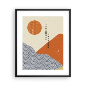 Affisch i svart ram - I den japanska andan - 40x50 cm