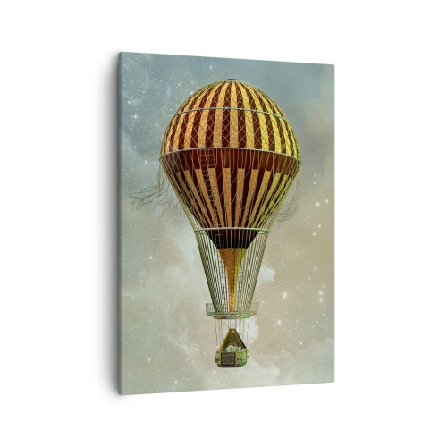 Canvastavla - Bild på duk - Banbrytande flygningar - 50x70 cm