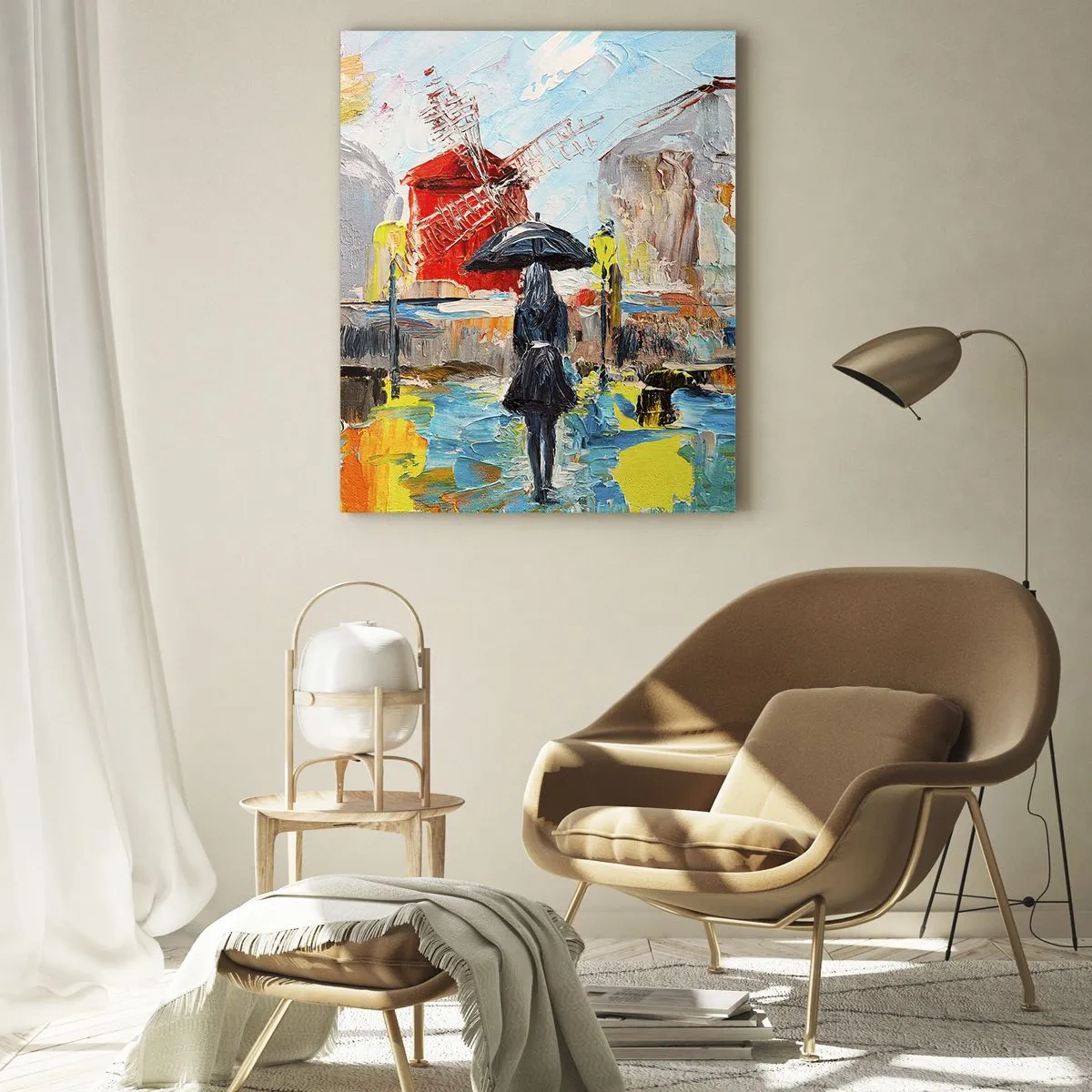 Glastavla - Bild på glas - Parislegender - 50x70 cm