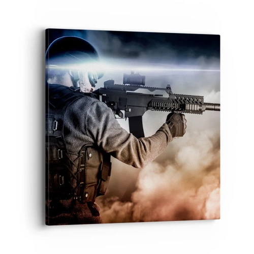 Canvastavla - Bild på duk - Helt enkelt en hjälte - 40x40 cm