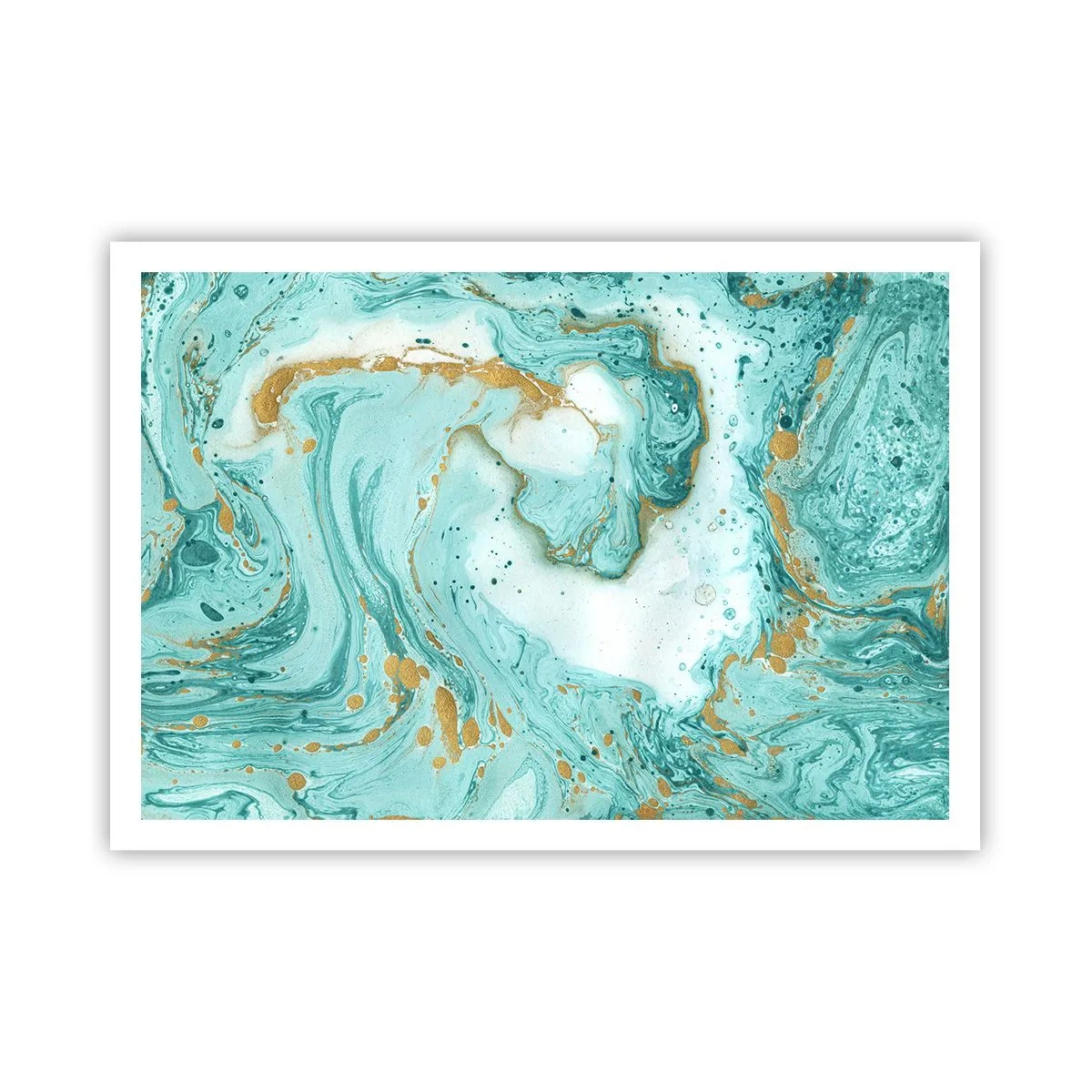 Affisch - Under stora vågen från Edo-tiden - 100x70 cm