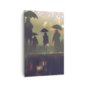 Canvastavla - Bild på duk - Ur vattendroppens perspektiv - 80x120 cm