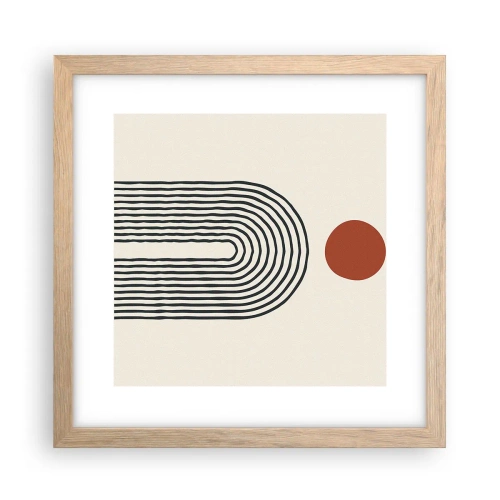 Affisch i ram av ljusek - Formernas och färgernas magnetism - 30x30 cm