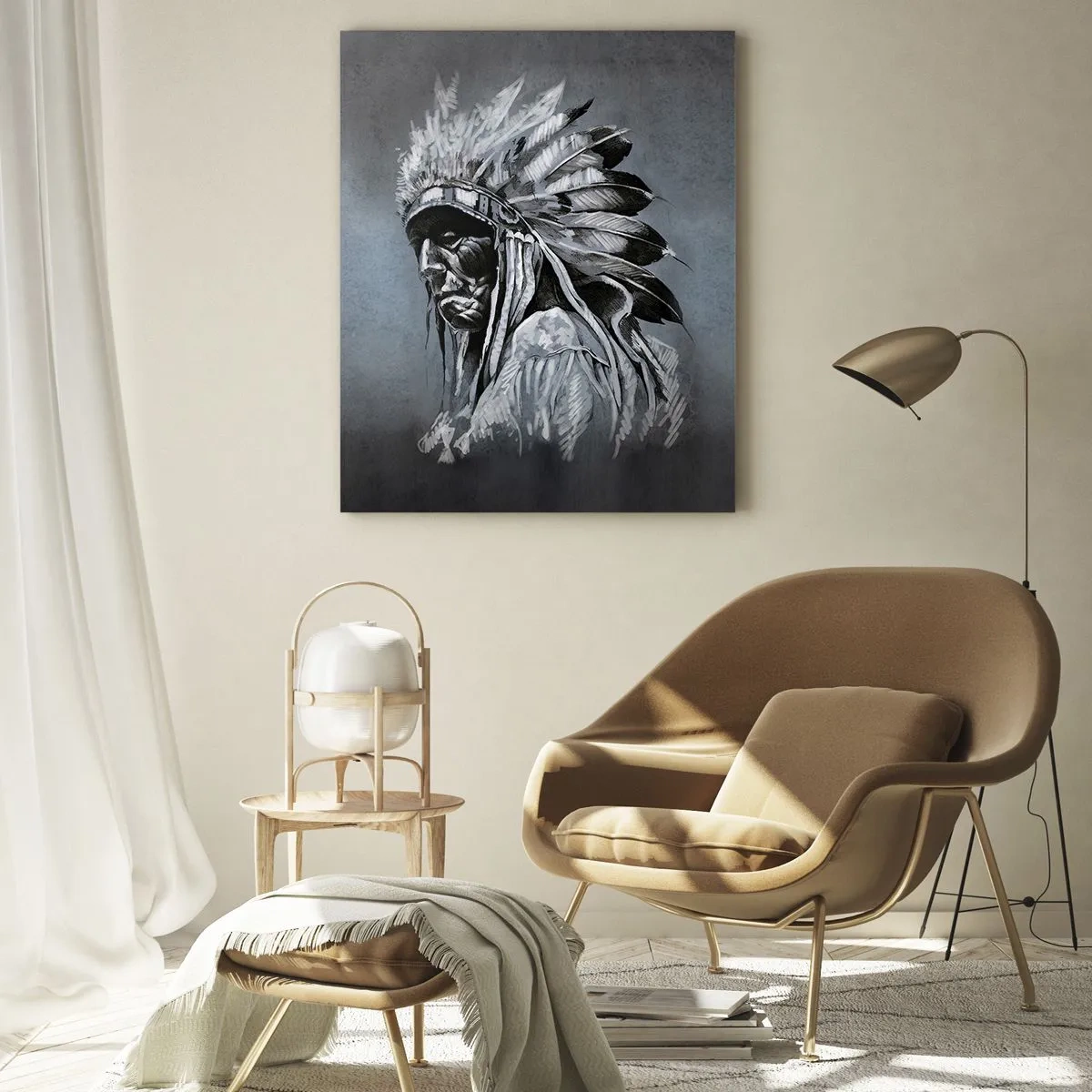 Glastavla - Bild på glas - Tillbaka till rötterna - 80x120 cm