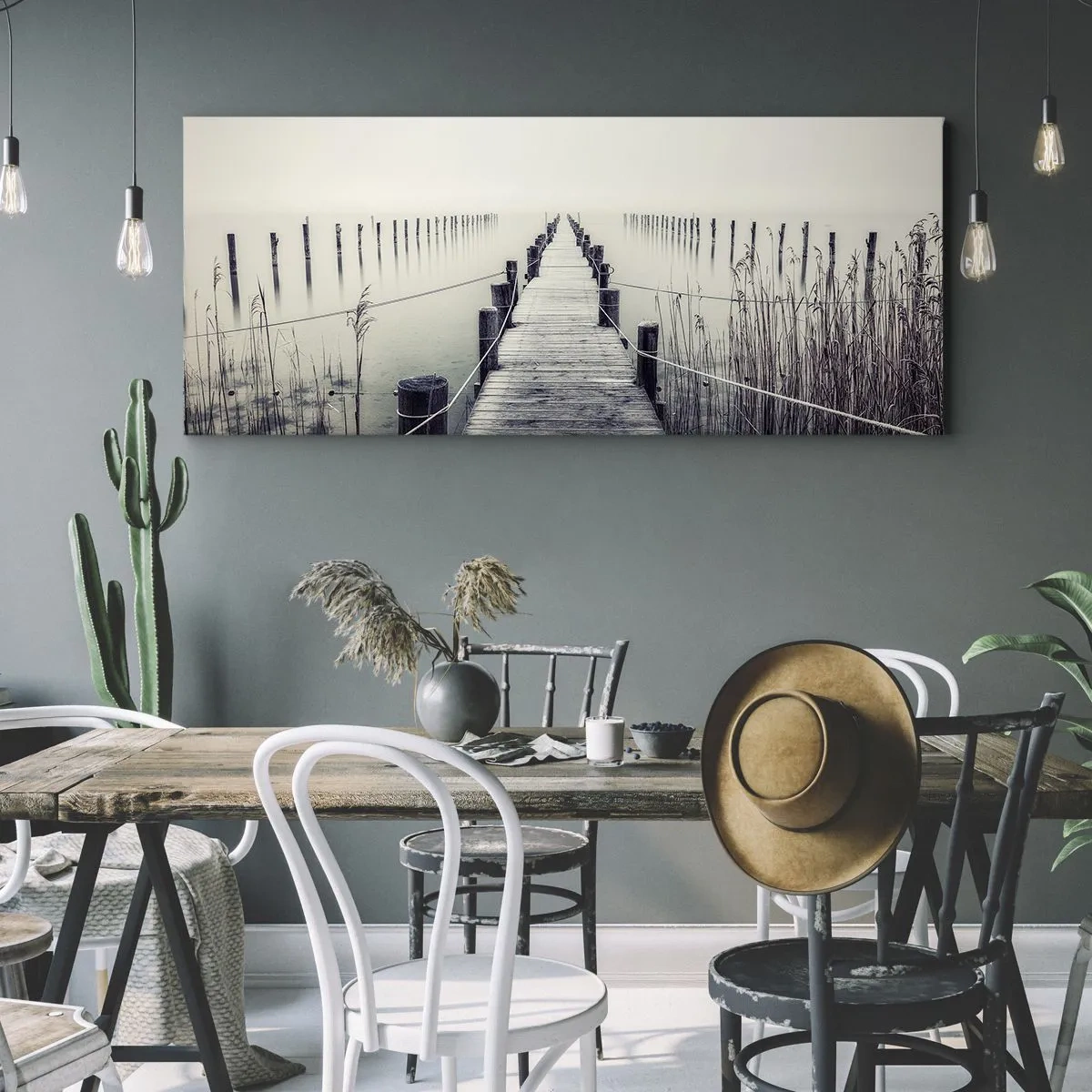 Canvastavla - Bild på duk - Fördjupa dig i frid - 100x40 cm