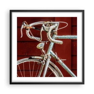 Affisch i svart ram - Skapad för segrar - 50x50 cm