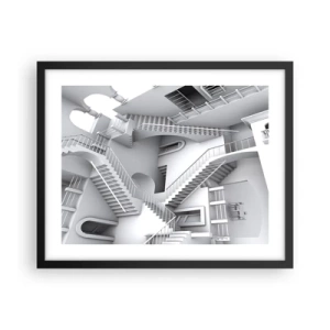 Affisch i svart ram - Rummets paradoxer - 50x40 cm
