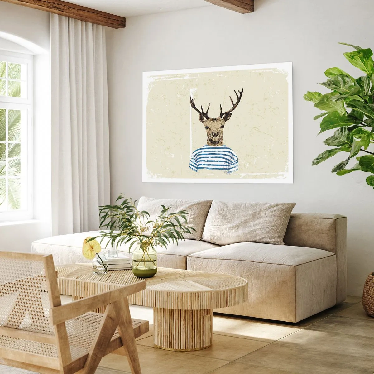 Affisch - Ty jag gillar randiga tröjor! - 100x70 cm