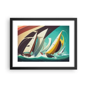 Affisch i svart ram - Icke rädda för elementen - 40x30 cm