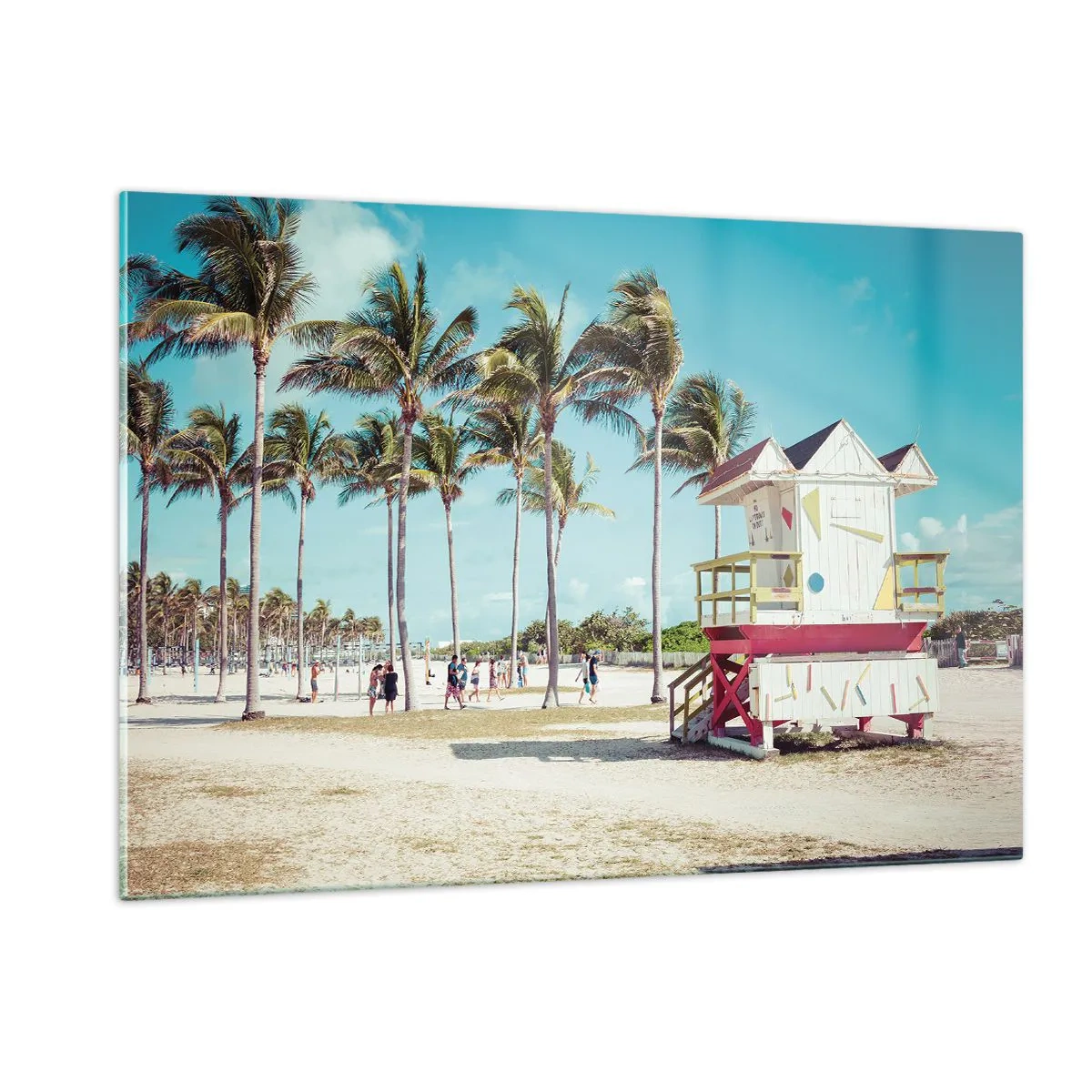 Glastavla - Bild på glas - En vacker dag framför dig - 120x80 cm