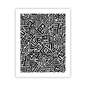 Affisch - Prekolumbisk komposition - 40x50 cm
