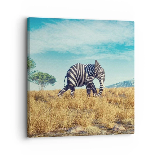 Canvastavla - Bild på duk - Grått är ute - 30x30 cm