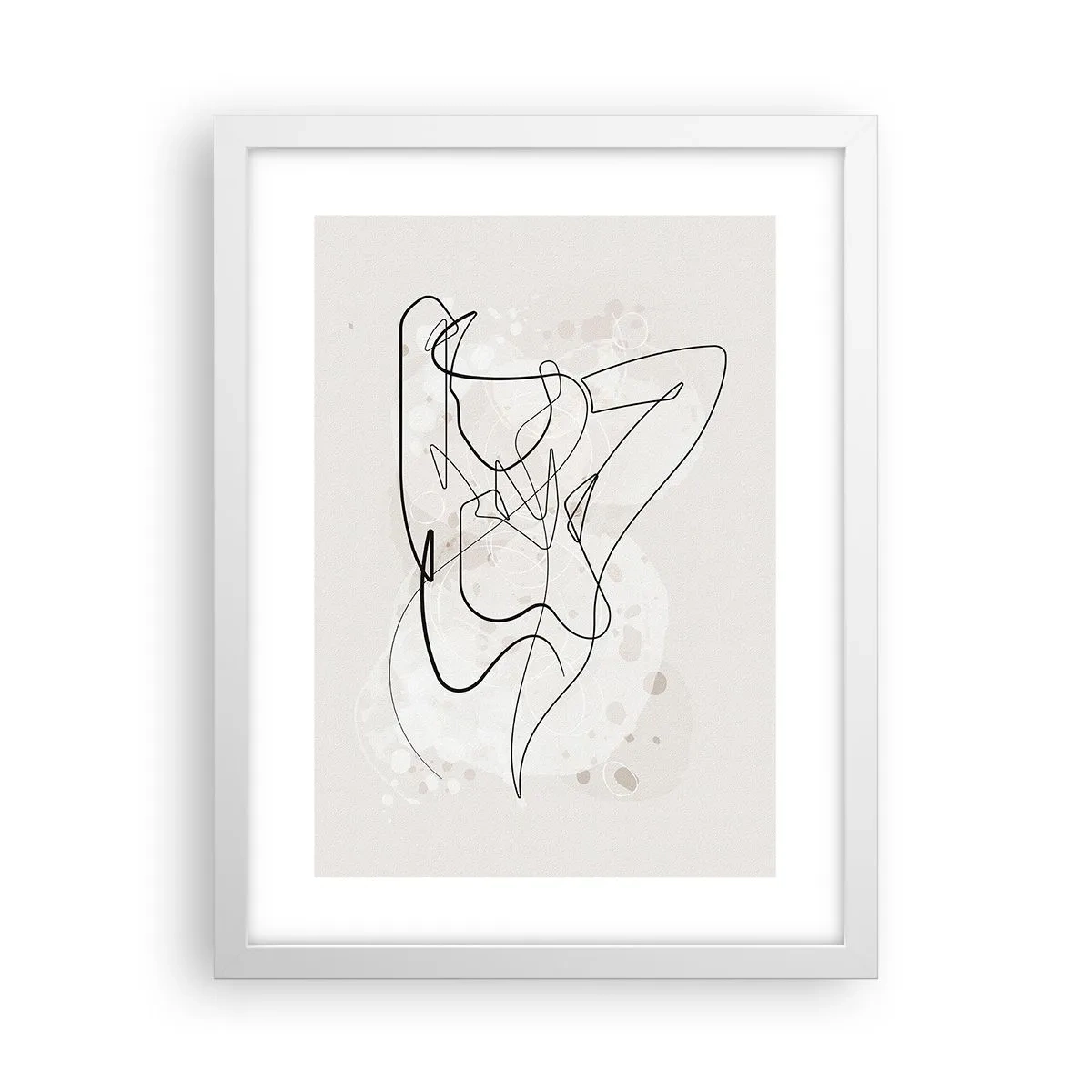 Affisch i vit ram - Konsten att förföra - 30x40 cm