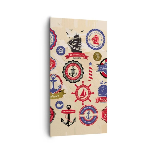 Canvastavla - Bild på duk - Seglarbroderskap - 65x120 cm