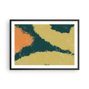 Affisch i svart ram - Abstraktion - i slow motion - 70x50 cm