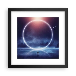 Affisch i svart ram - De finns redan här... - 30x30 cm