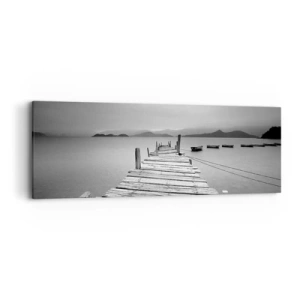 Canvastavla - Bild på duk - Bortom bergen och hav - 90x30 cm