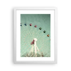 Affisch i vit ram - Välkommen att ha kul - 30x40 cm