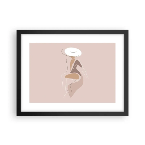 Affisch i svart ram - Att vara dam - 40x30 cm