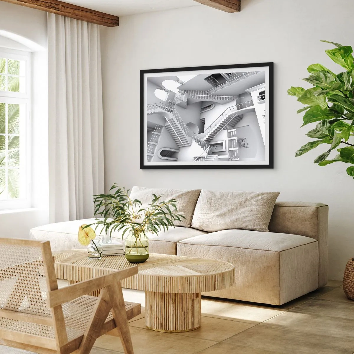 Affisch i svart ram - Rummets paradoxer - 91x61 cm