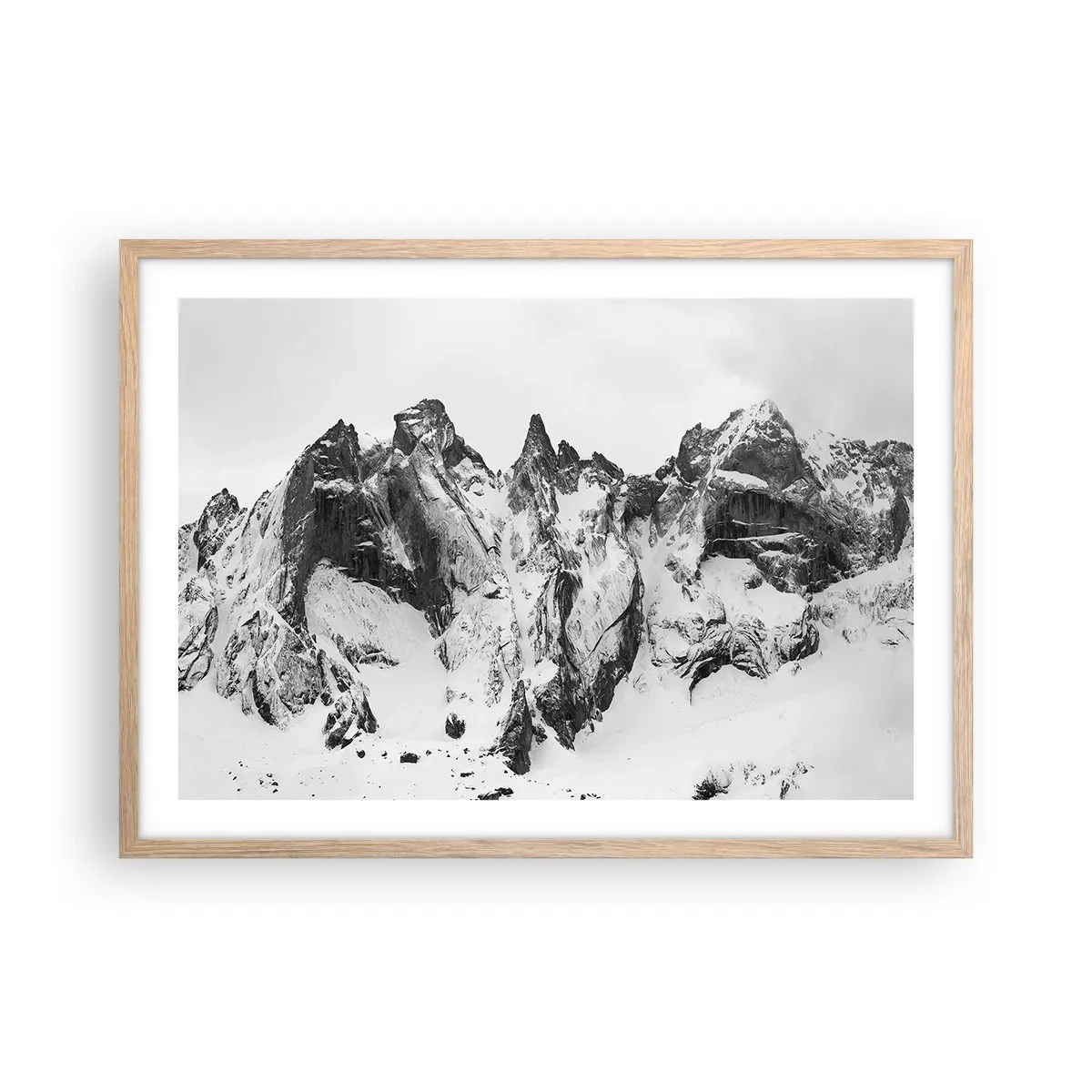 Affisch i ram av ljusek - Granitfarlig bergsrygg - 70x50 cm