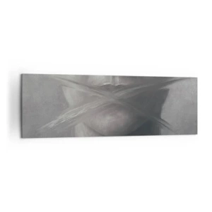 Canvastavla - Bild på duk - Inte ett ord - 160x50 cm