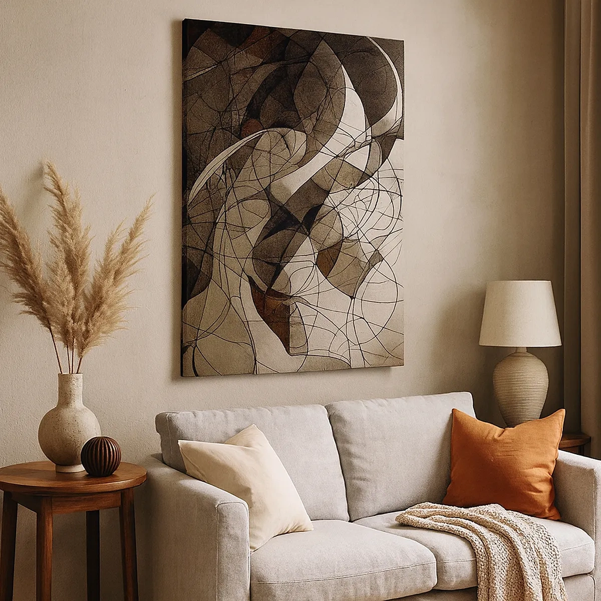 Canvastavla - Bild på duk - Cirkulation av jordens färger - 50x70 cm