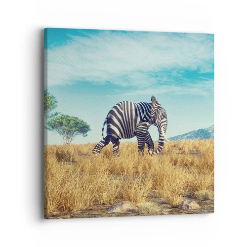 Canvastavla - Bild på duk - Grått är ute - 40x40 cm
