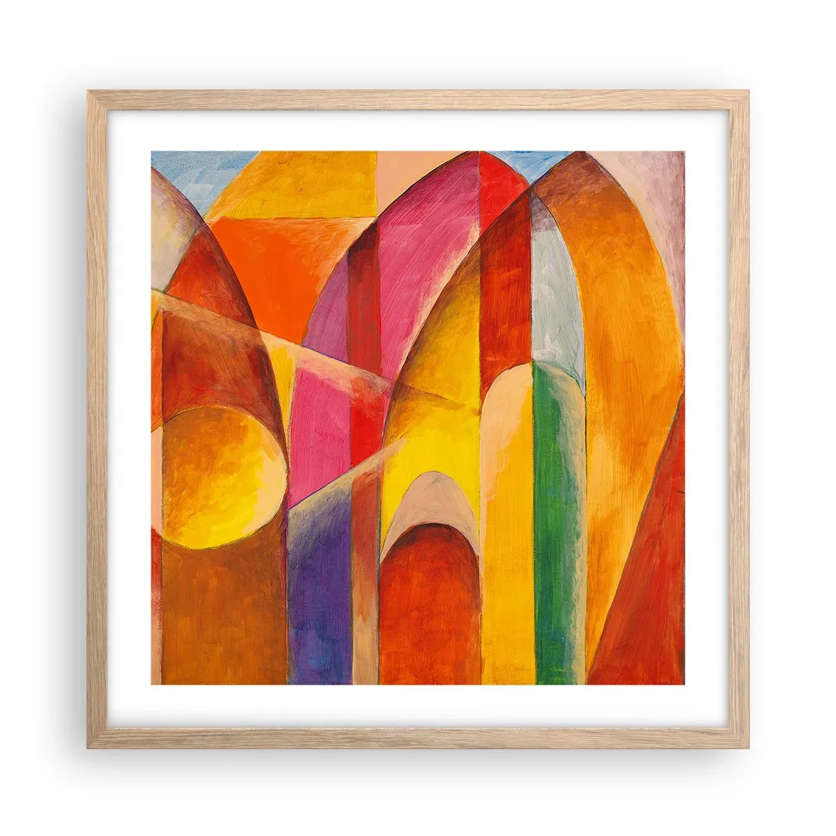 Affisch i ram av ljusek - Solens domkyrka - 50x50 cm