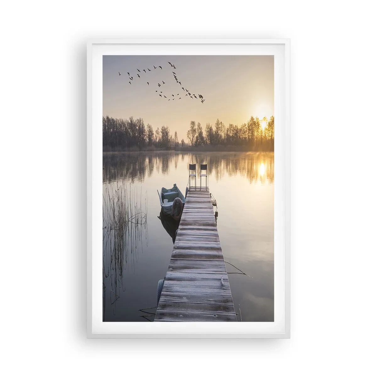 Affisch i vit ram - Kommer tillbaka om en viss tid - 61x91 cm