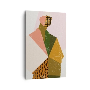 Canvastavla - Bild på duk - Människan - en komplex varelse - 80x120 cm