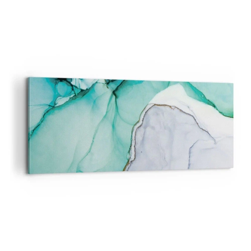 Canvastavla - Bild på duk - En studie i turkos - 100x40 cm