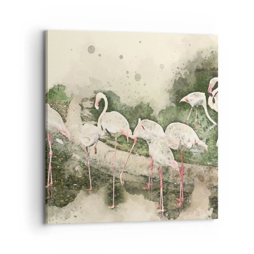 Canvastavla - Bild på duk - Exotisk dröm - 70x70 cm