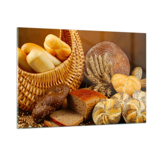 Glastavla - Bild på glas - Vi kom undan igen - 120x80 cm