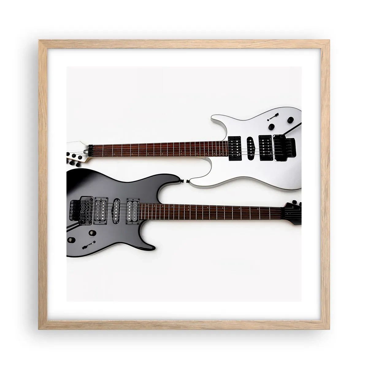 Affisch i ram av ljusek - Formens harmoni - 50x50 cm