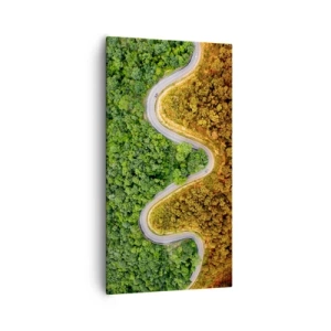 Canvastavla - Bild på duk - Gränser och genombrott - 55x100 cm