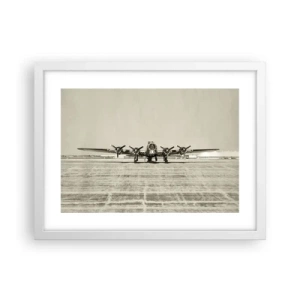 Affisch i vit ram - Redo som vanligt - 40x30 cm