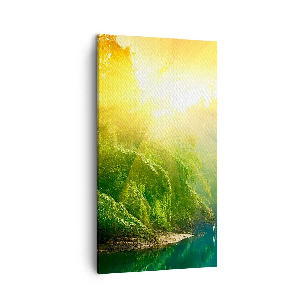 Canvastavla - Bild på duk - Sjunka i solen och skuggan - 45x80 cm