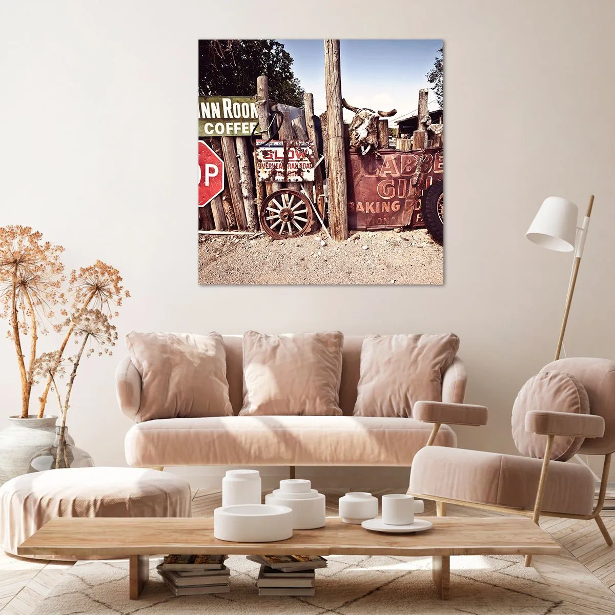 Canvastavla - Bild på duk - Och tiden står stilla - 60x60 cm