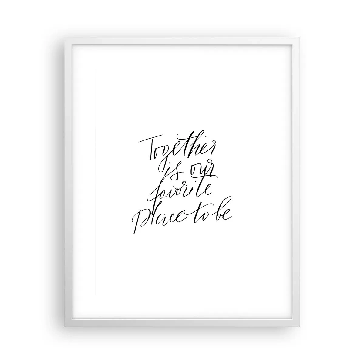 Affisch i vit ram - Känner du också det? - 40x50 cm