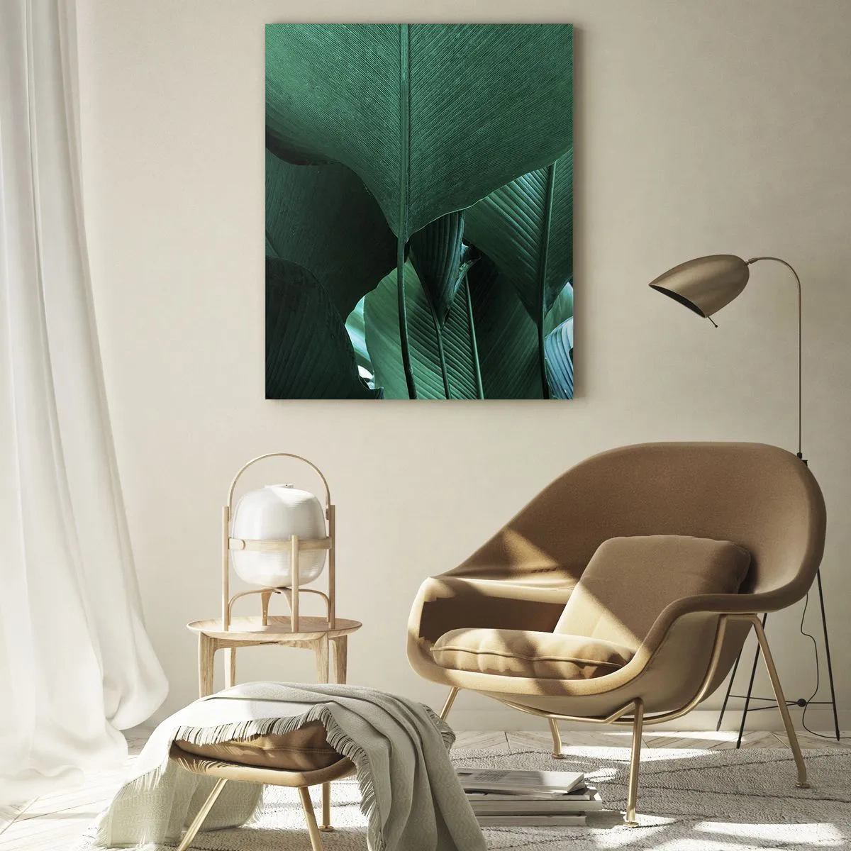 Glastavla - Bild på glas - Vända mot ljuset - 70x100 cm